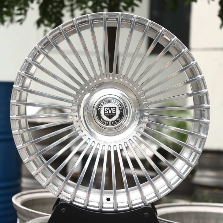 Audi A6 wheels – Silver Multi-Spoke, front view