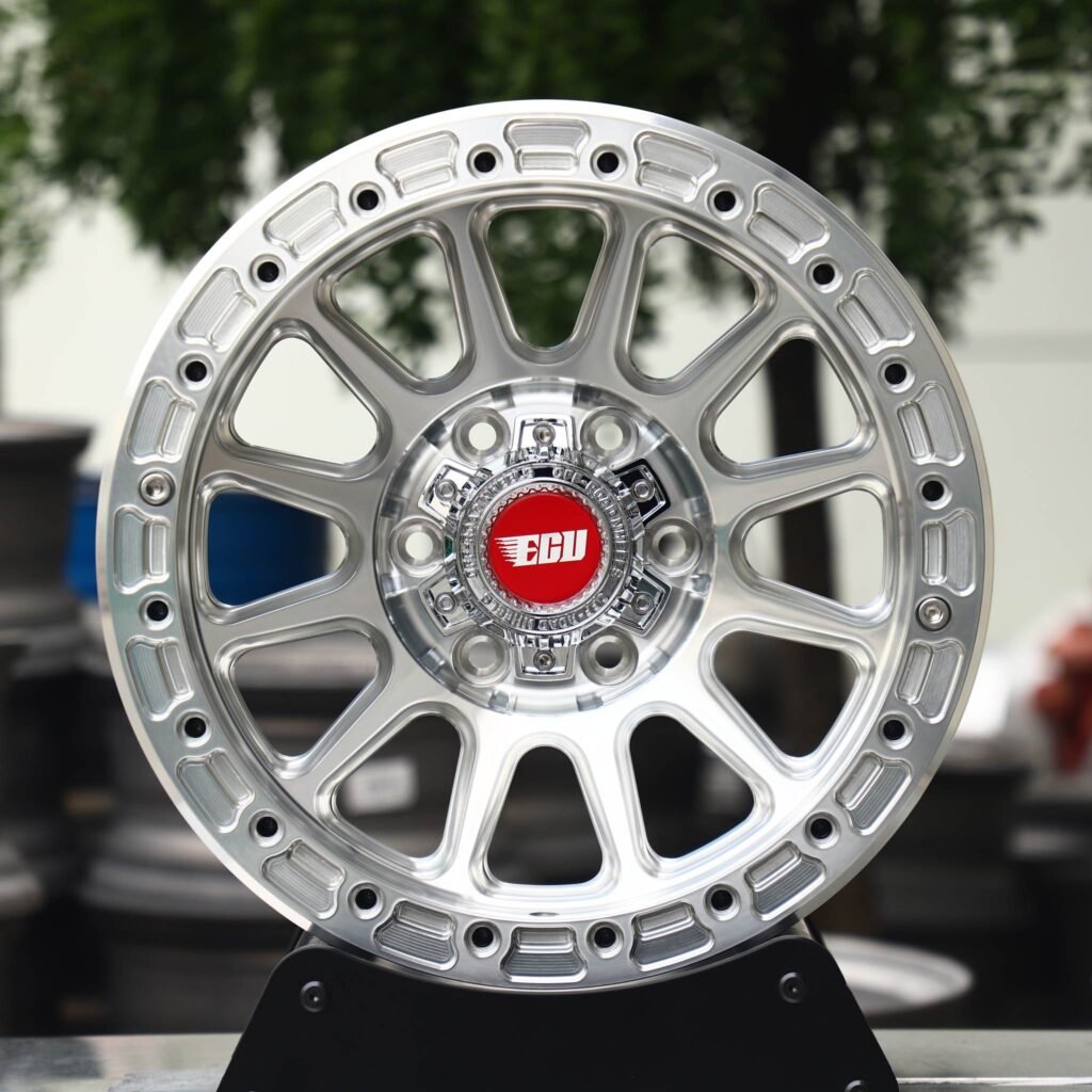 Toyota 4Runner wheels – Silver 12-Spoke, front view