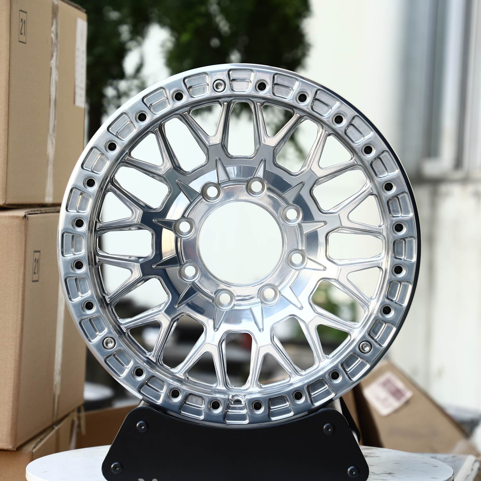 Ram 2500 wheels – Silver, front view