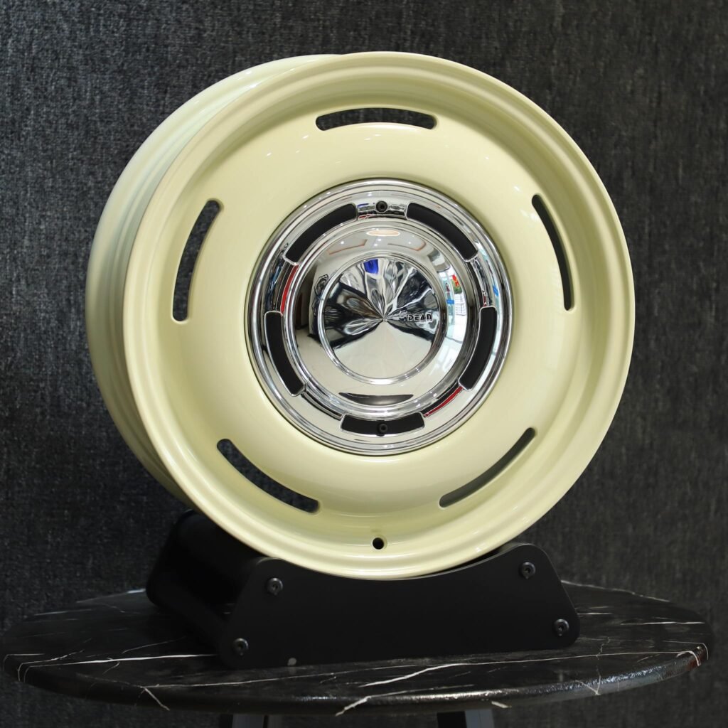 Toyota Tacoma wheels – Suzuki Jimny Style Beige Full-Face, angled view