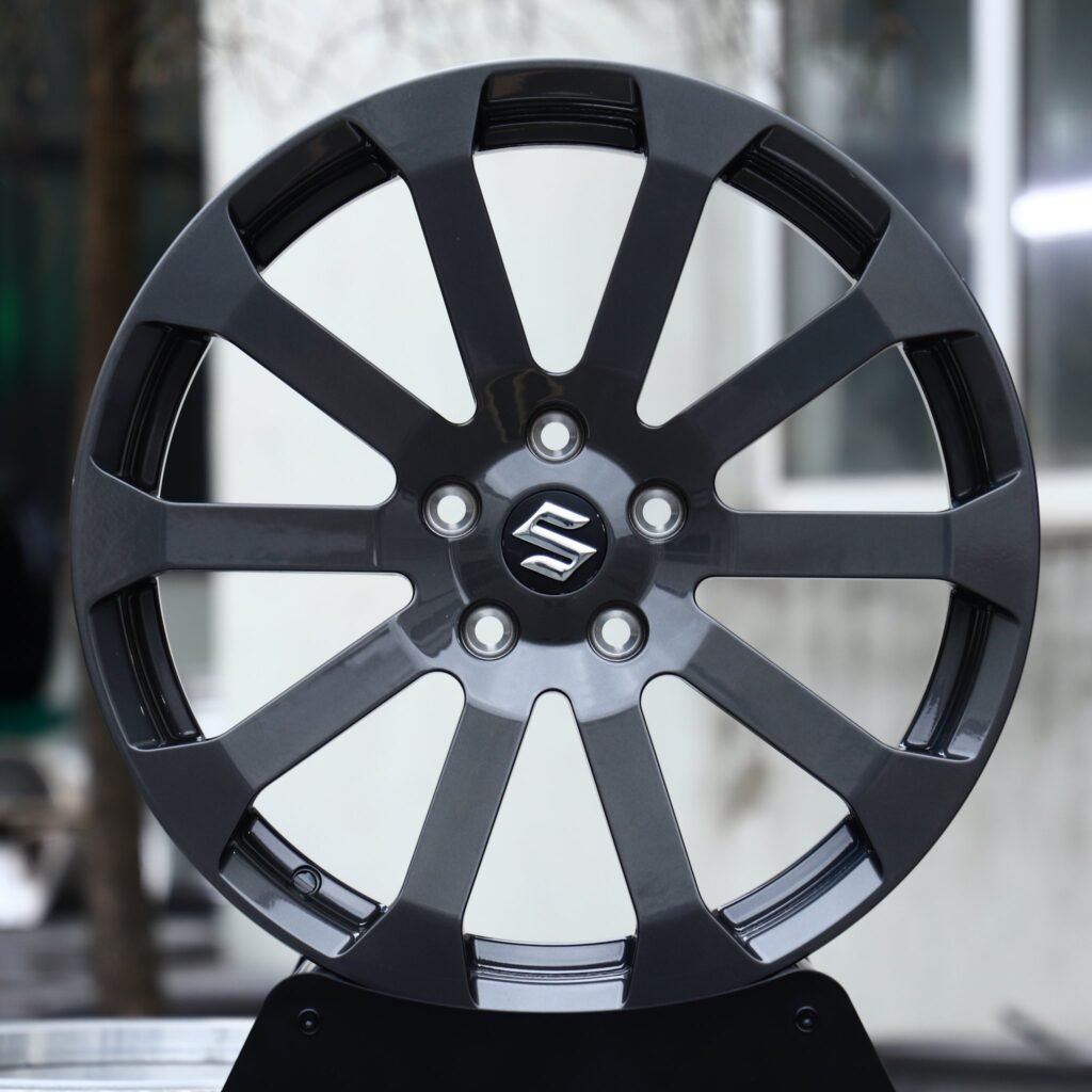 Suzuki Vitara wheels – Gunmetal 10-Spoke (Suzuki OEM-Style), front view