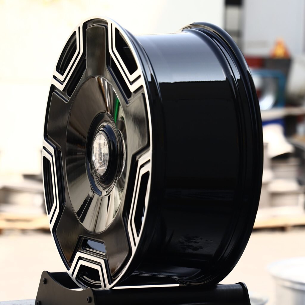6x139.7 wheels – Gloss Black Machined Full-Face (Tank OEM-Style), side view