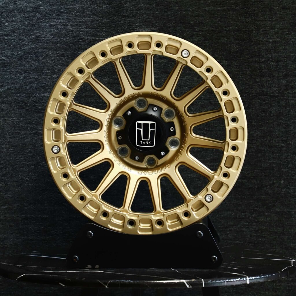 Tank 300 wheels – Bronze Gold, front view