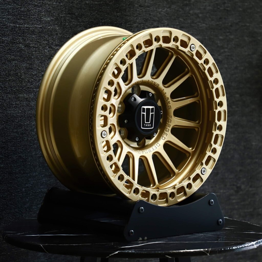 Tank 500 wheels – Bronze Gold, angled view