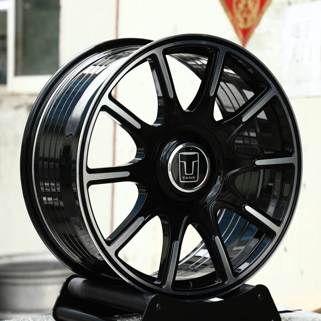 Tank Style Gloss Black 10-Spoke Off-Road Forged Wheels - Tank 300 / Tank 500 Fitment (6-Lug) view 2