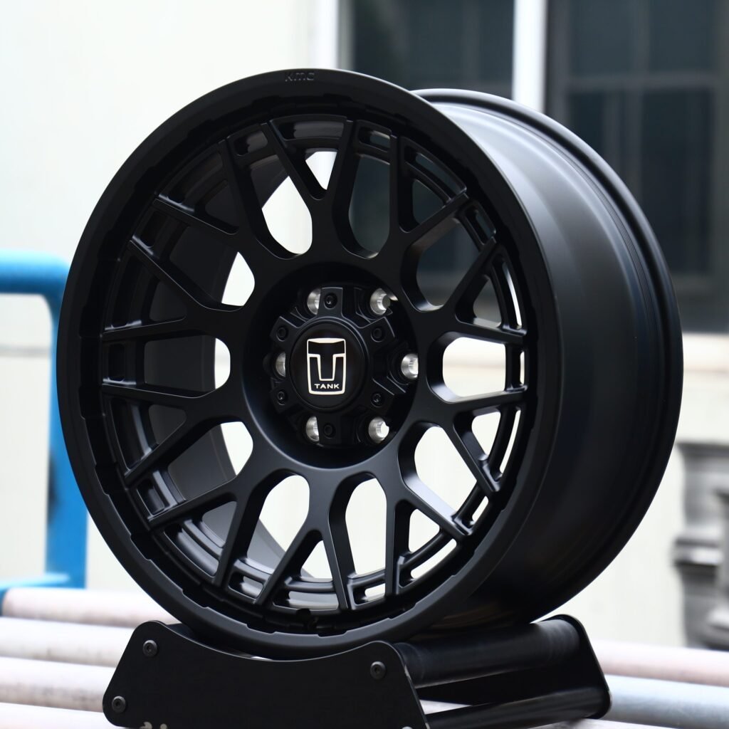 Tank Style Gloss Black Double-Ring Deep Lip Off-Road Forged Wheels - Tank 300 / Tank 500 Fitment (6-Lug) view 2