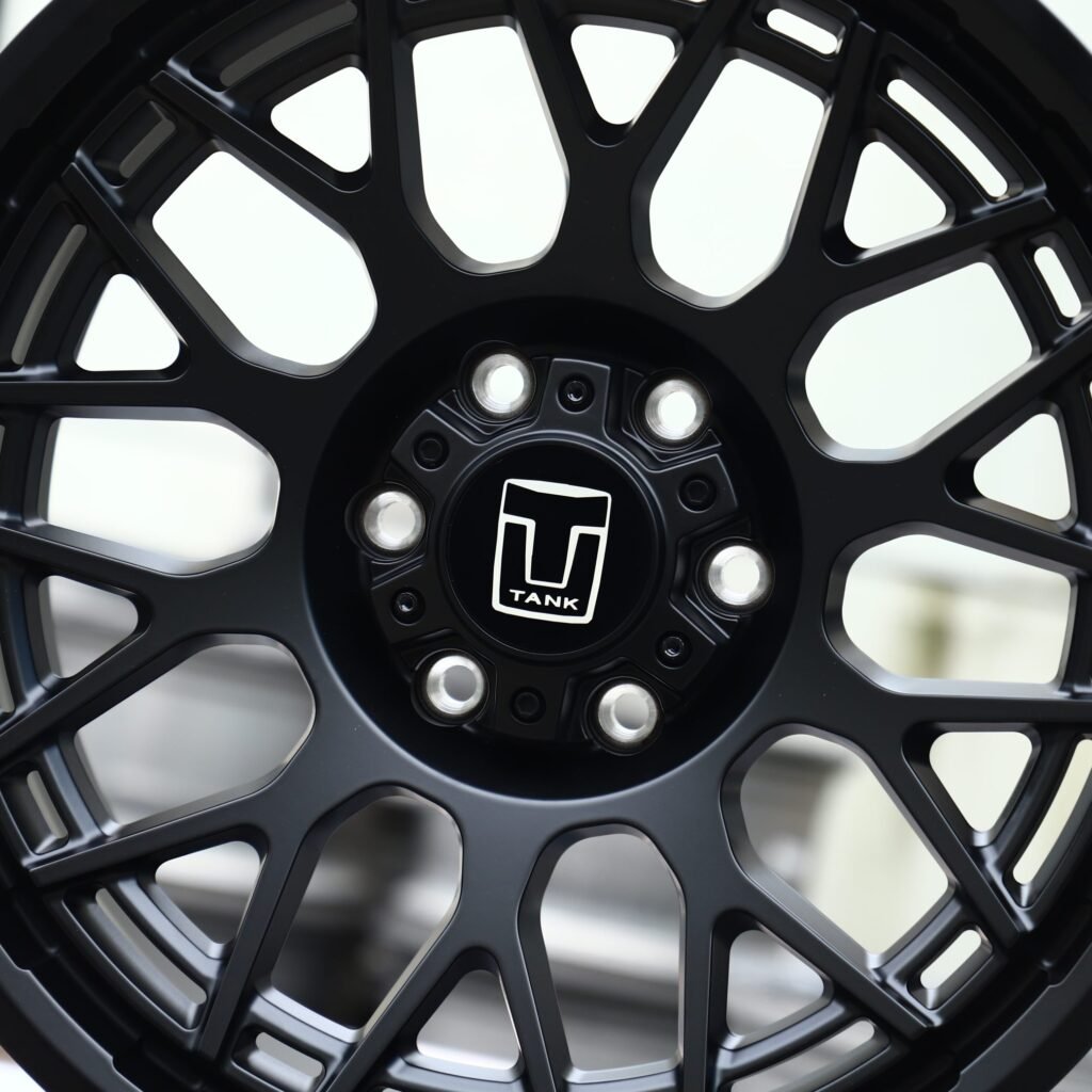 Tank Style Gloss Black Double-Ring Deep Lip Off-Road Forged Wheels - Tank 300 / Tank 500 Fitment (6-Lug) view 4
