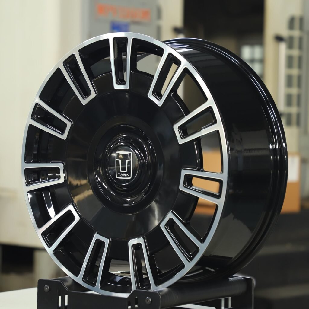 Tank Style Gloss Black Multi-Spoke Machined Face Forged Wheels - Tank 300 / Tank 500 Fitment (6-Lug) view 2