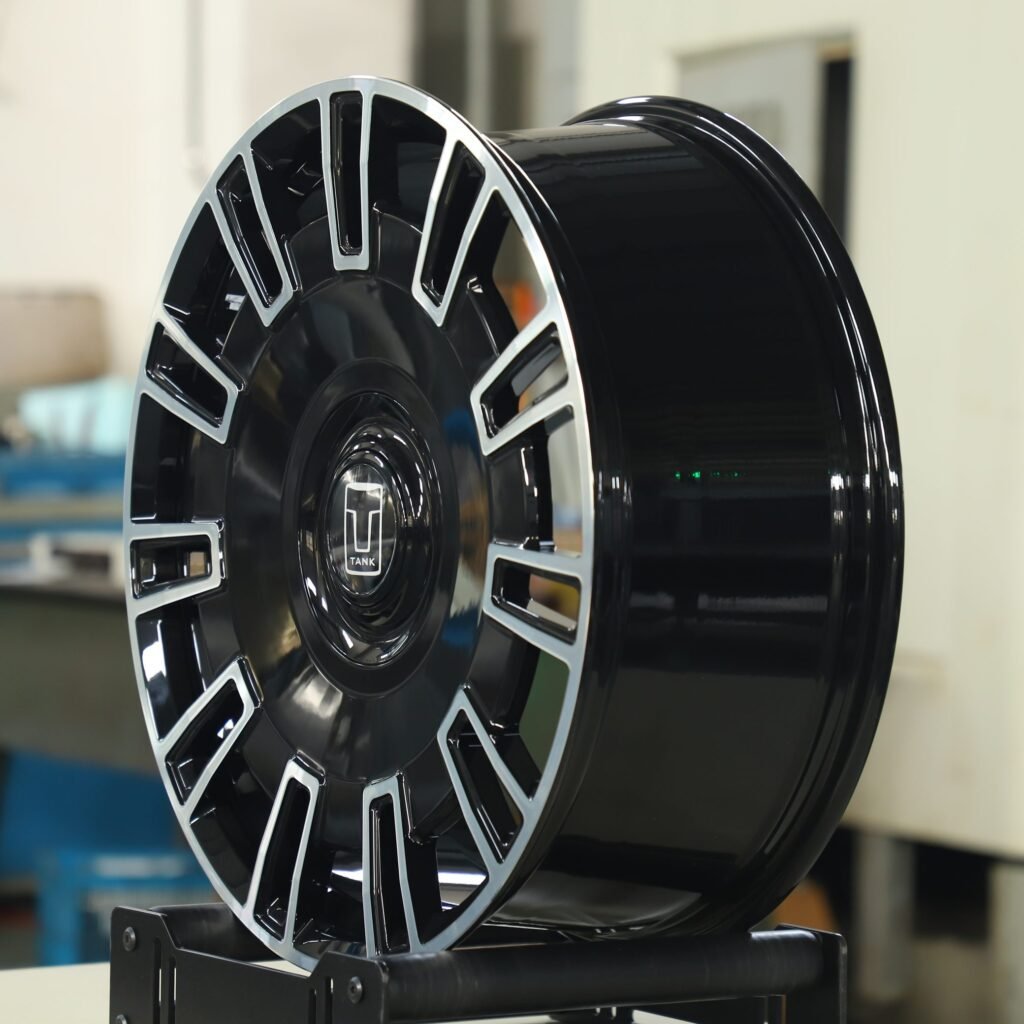 Tank Style Gloss Black Multi-Spoke Machined Face Forged Wheels - Tank 300 / Tank 500 Fitment (6-Lug) view 3