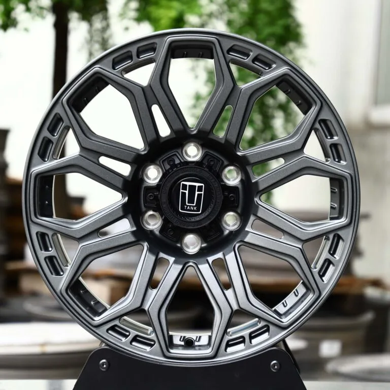 Tank 300 / 500 Off-Road 6-Lug Forged Wheels – Matte Gray Petal, front view