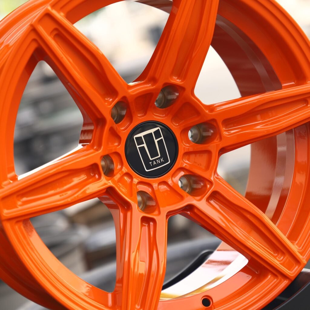 Toyota Tacoma wheels – Orange Custom, lip and barrel detail