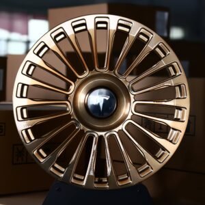 Tesla OEM-Style Bronze Multi-Spoke Forged Wheels – Tesla Model 3 / Model Y Fitment (5-Lug)