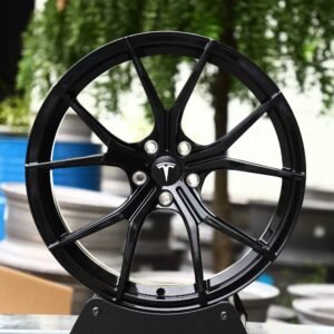Tesla Model 3 / Model S Forged Wheels – Gloss Black 5 Y-Spoke