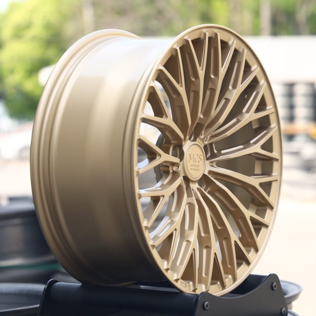 5x130 wheels – Titanium 15-Spoke, side view