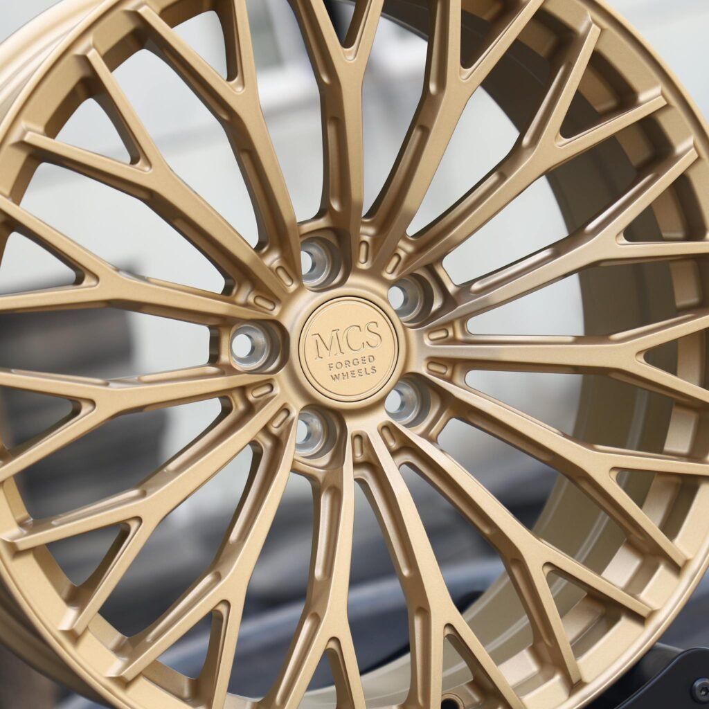 BMW M4 F82 wheels – Titanium 15-Spoke, lip and barrel detail