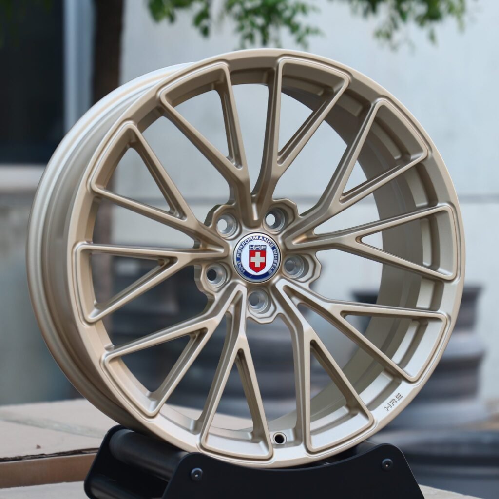 BMW M3 wheels – Titanium Gold 10 Y-Spoke, angled view