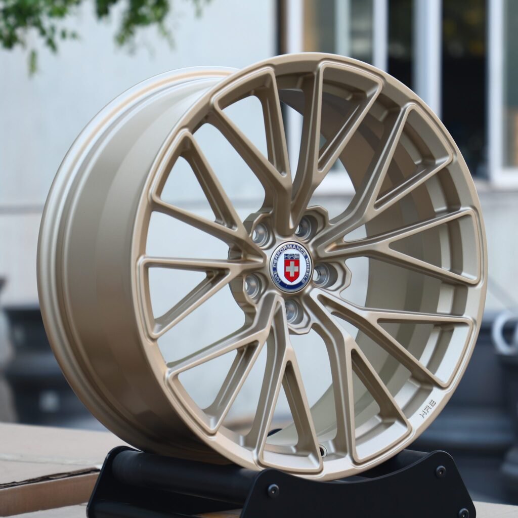 5x130 wheels – Titanium Gold 10 Y-Spoke, side view
