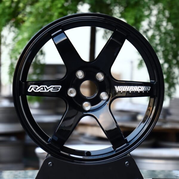 Toyota GR86 / Subaru WRX Forged Wheels – Gloss Black 6-Spoke, front view