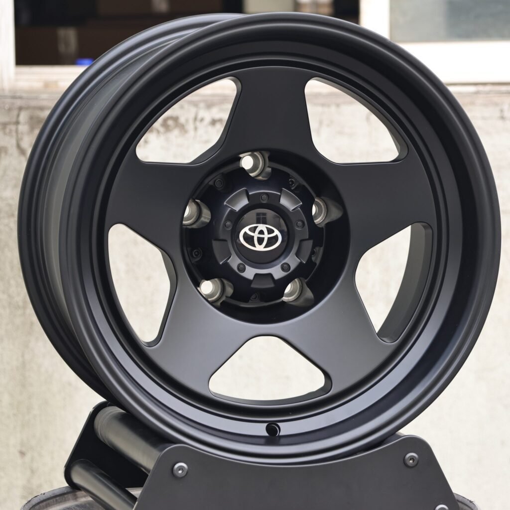 Toyota Tacoma wheels – Custom Finish 5-Star Spoke Deep Lip, angled view