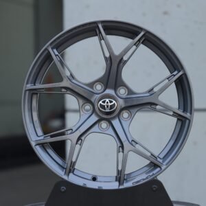 Toyota Style Side-Milled Metallic Gray 5 Y-Spoke Forged Wheels – Toyota Crown / Toyota Camry Fitment (5-Lug)