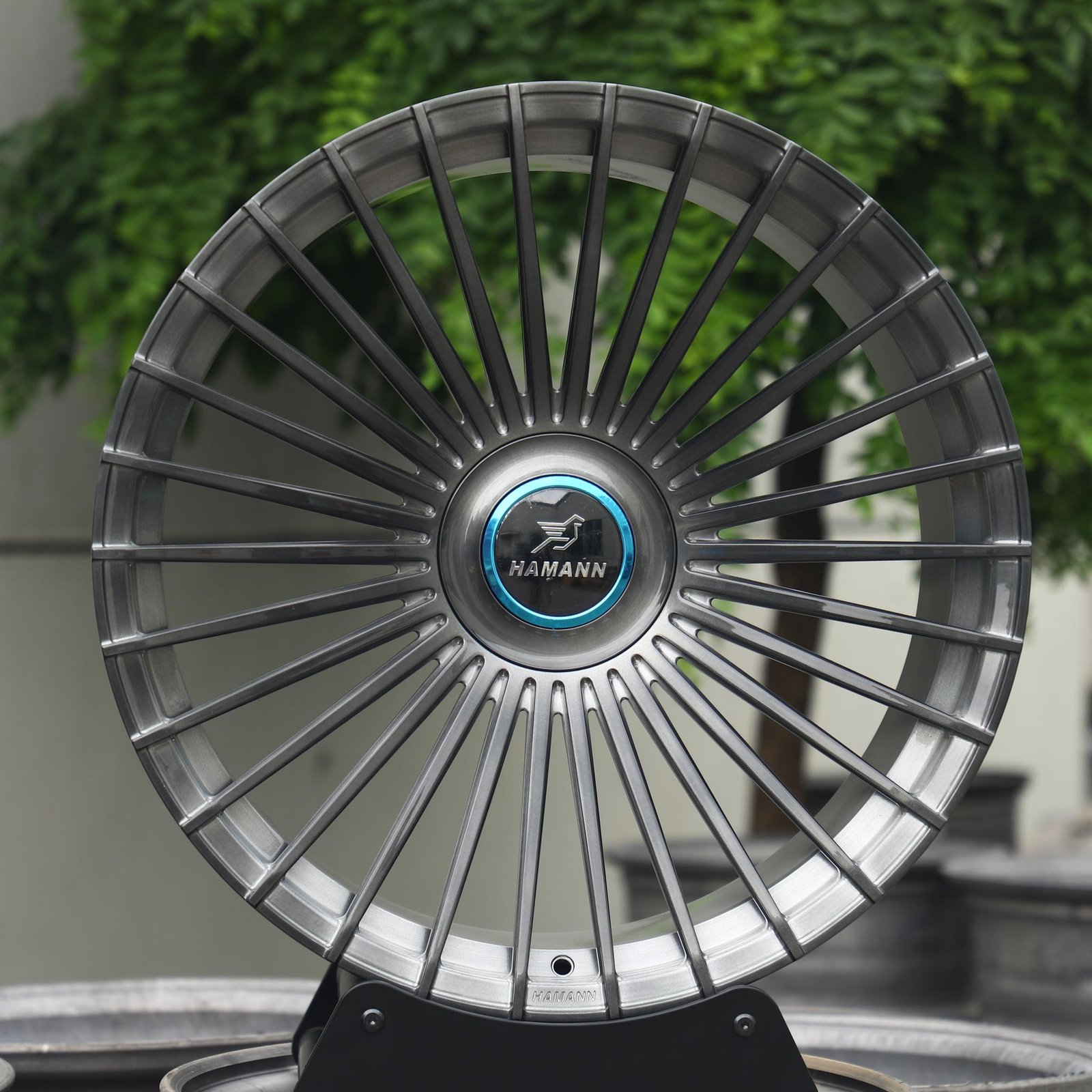 Porsche 911 wheels – Transparent Black Custom, front view