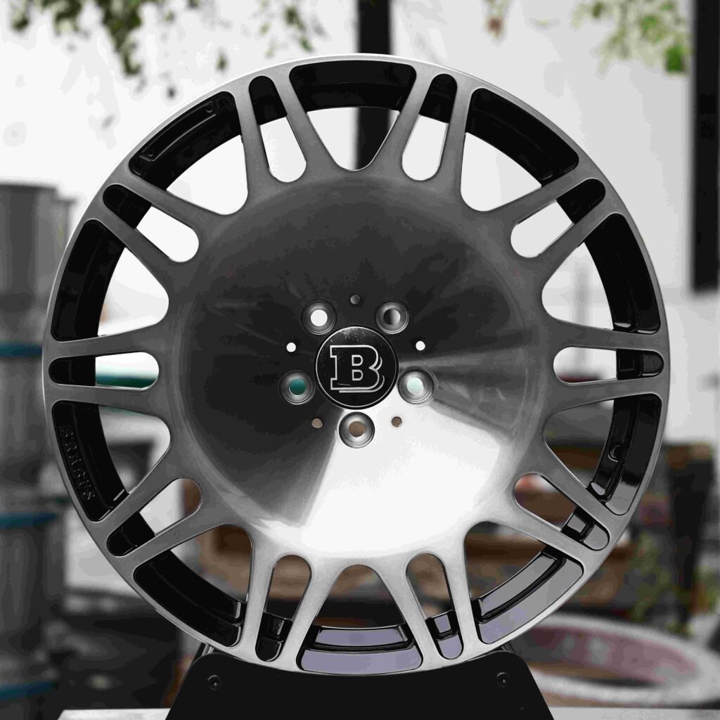 Mercedes-Benz E-Class wheels – Transparent Black, front view
