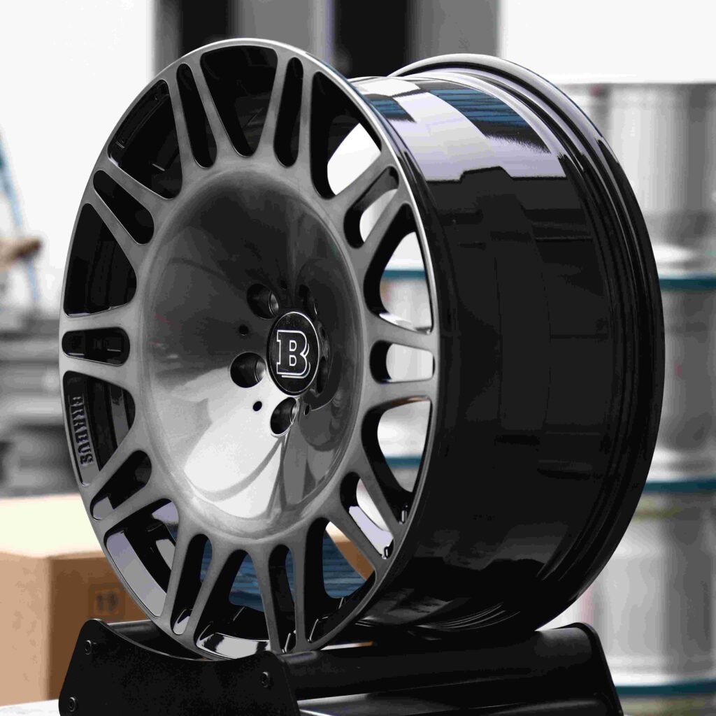 5x112 wheels – Transparent Black, side view