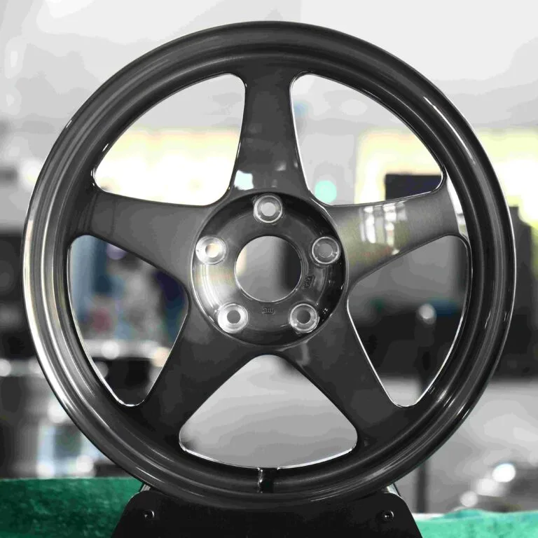 Porsche 911 wheels – Transparent Black, front view