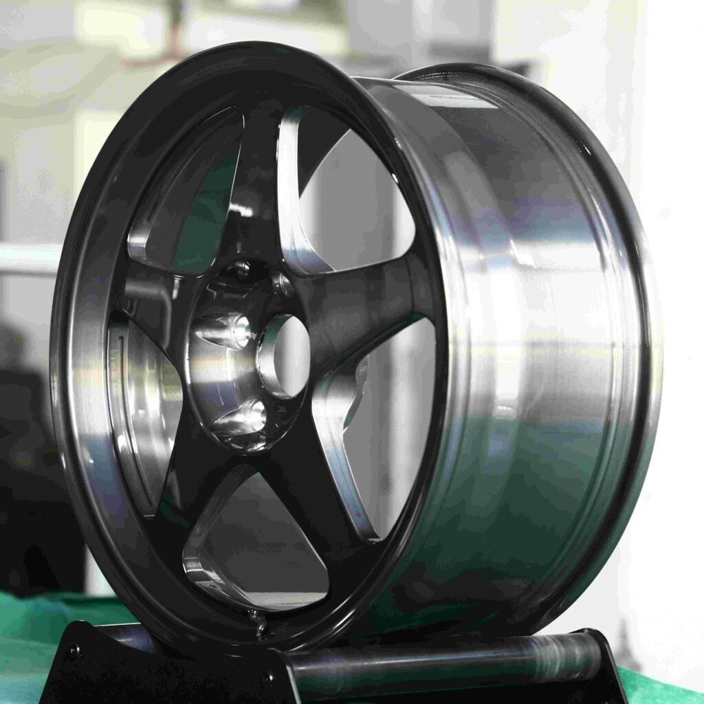 5x130 wheels – Transparent Black, side view
