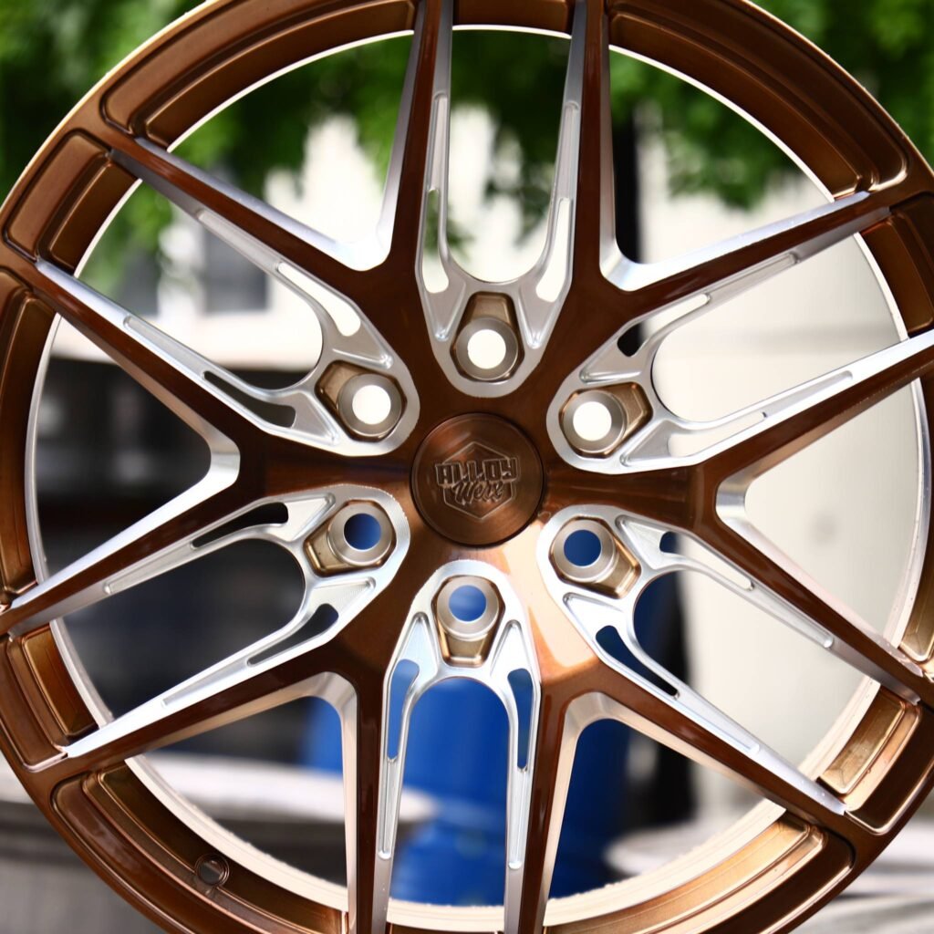 6x139.7 wheels – Transparent Bronze / Bronze 6 Y-Spoke Milled, side view