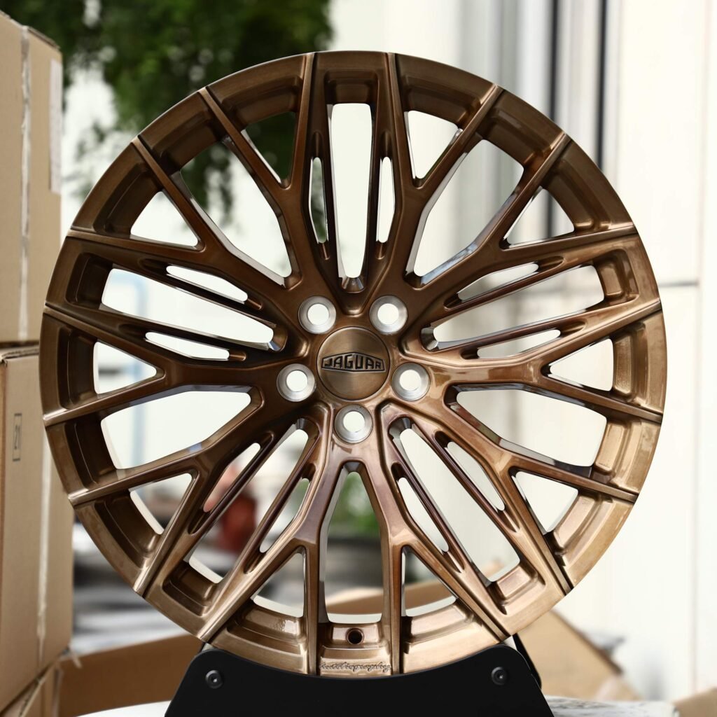 Audi A6 wheels – Transparent Copper 10 Y-Spoke Side-Milled, front view