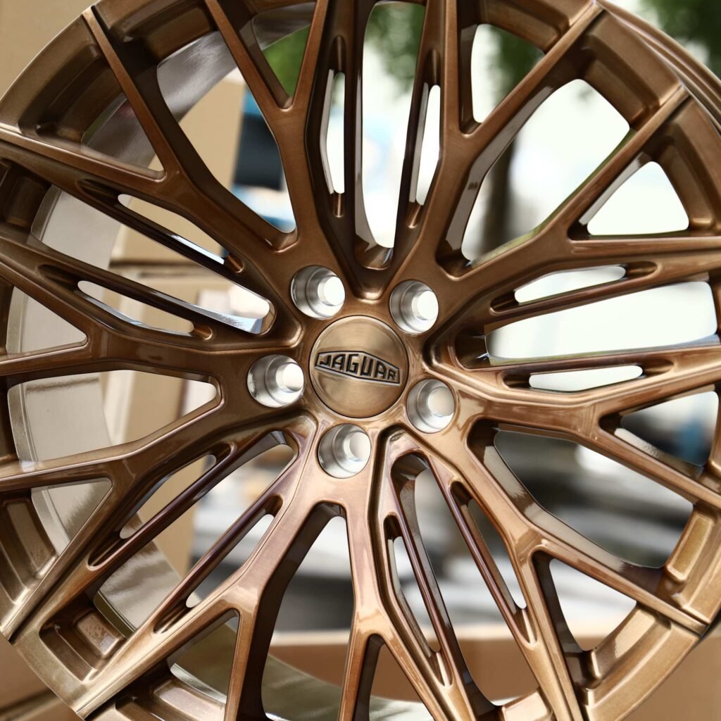 Audi A4 B9 wheels – Transparent Copper 10 Y-Spoke Side-Milled, lip and barrel detail