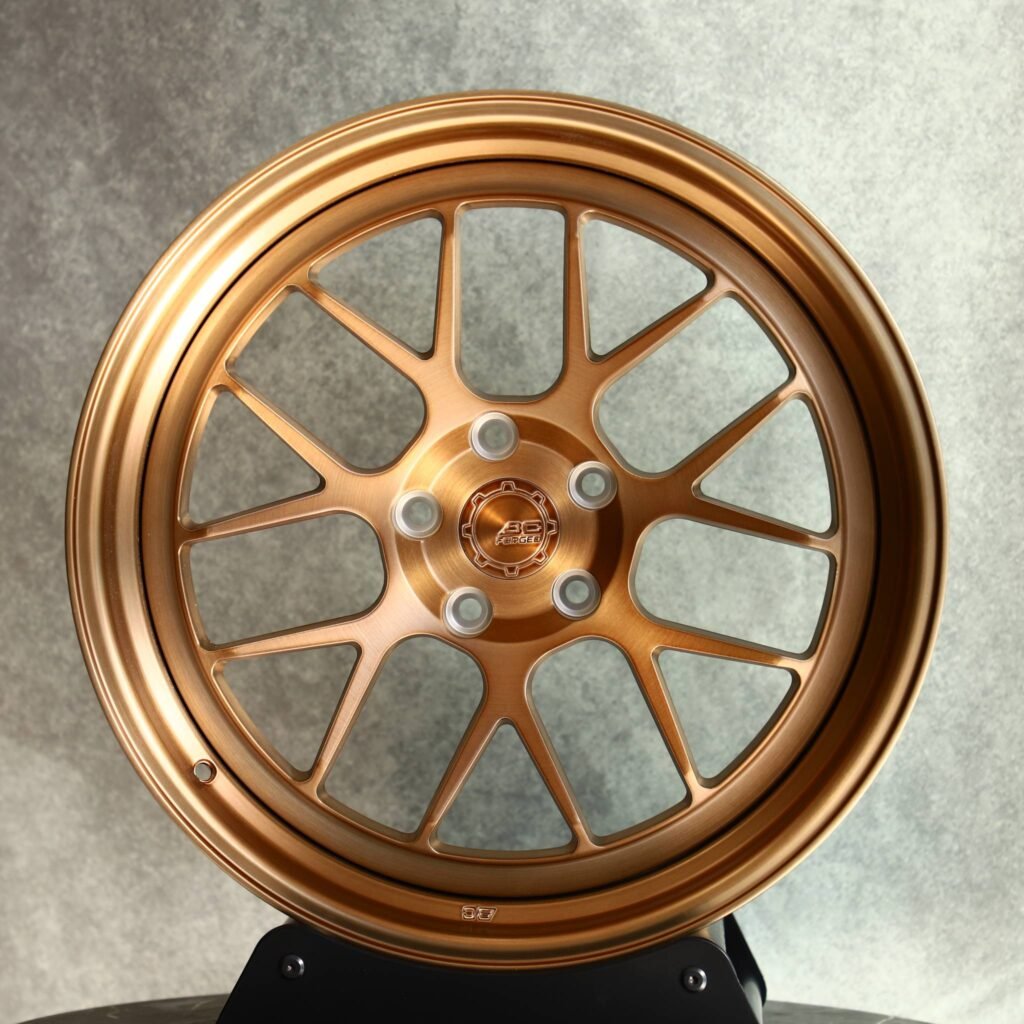Porsche 911 wheels – Transparent Copper 2-Piece Deep Lip, front view