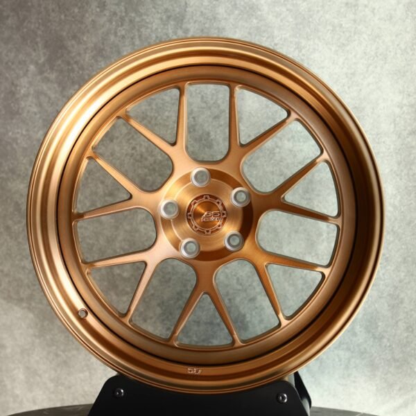 Porsche 911 wheels – Transparent Copper 2-Piece Deep Lip, front view