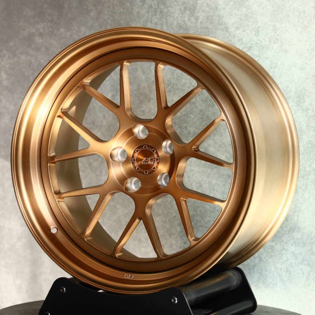 BMW M3 wheels – Transparent Copper 2-Piece Deep Lip, angled view