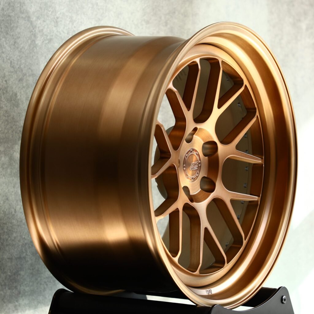 5x130 wheels – Transparent Copper 2-Piece Deep Lip, side view