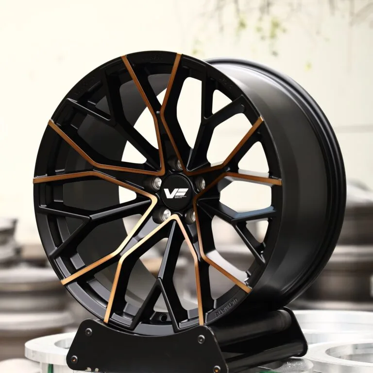 Porsche 911 wheels – Transparent Copper Concave, front view