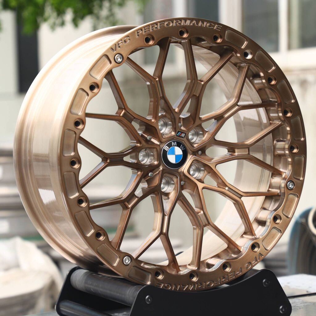 5x120 wheels – Transparent Copper Custom Beadlock (BMW OEM-Style), side view