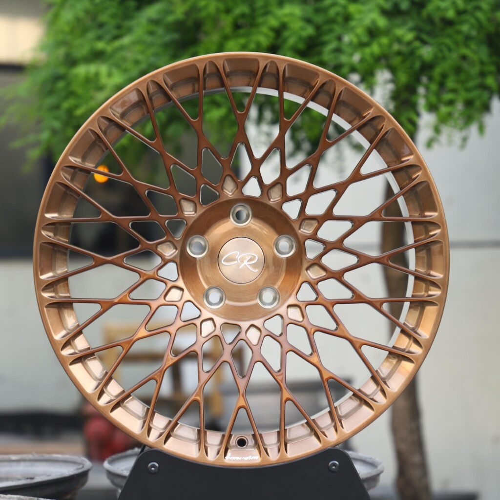 Porsche 911 wheels – Transparent Copper Cut-Out, front view