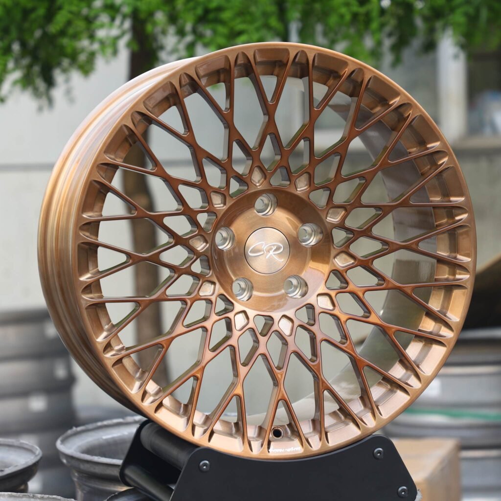 BMW M3 wheels – Transparent Copper Cut-Out, angled view