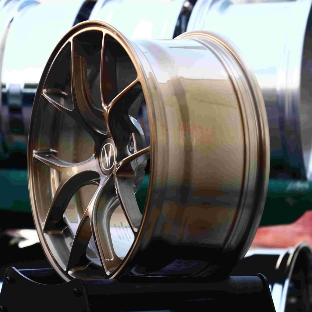 5x120 wheels – Transparent Copper, side view