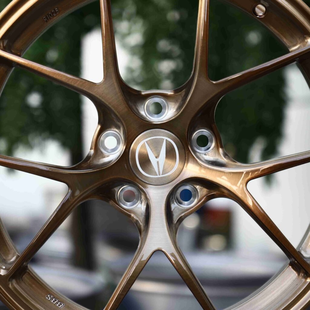 Acura TLX wheels – Transparent Copper, lip and barrel detail