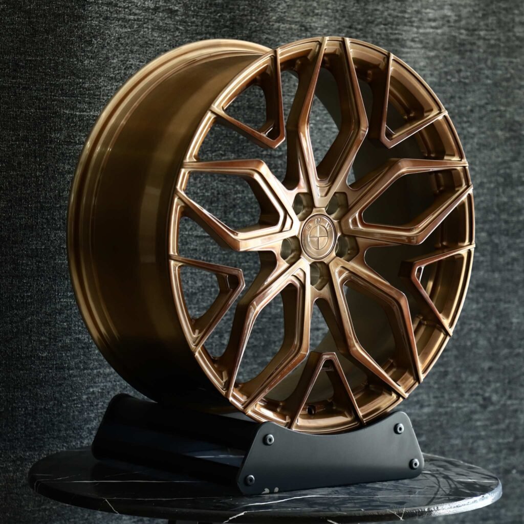 BMW M3 wheels – Transparent Copper Petal, angled view