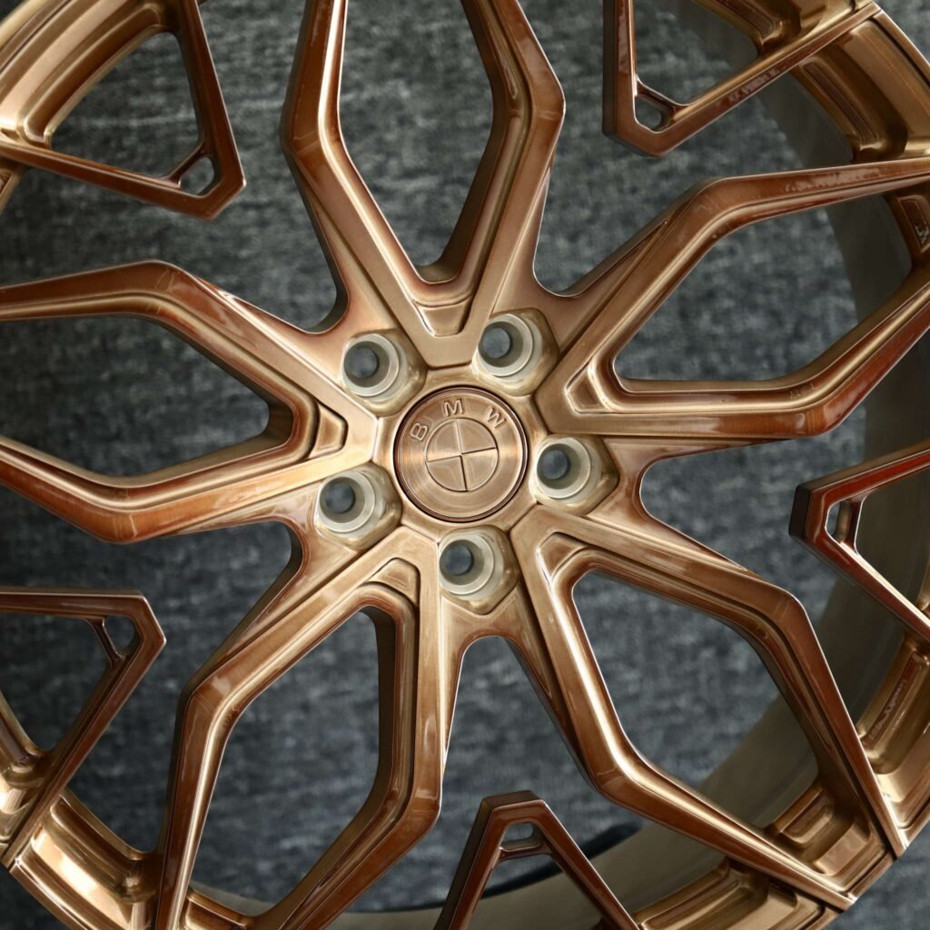 BMW M4 F82 wheels – Transparent Copper Petal, lip and barrel detail