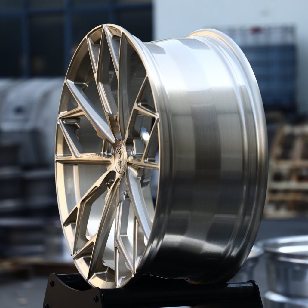 5x130 wheels – Transparent Gold 10 Y-Spoke, side view