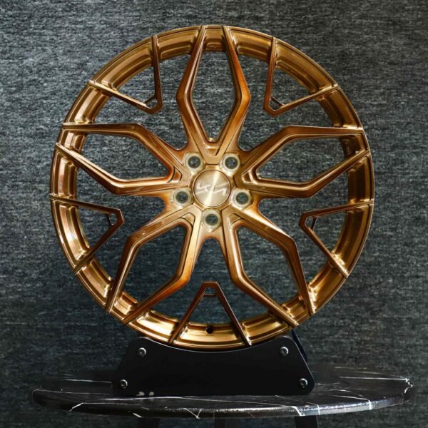 Porsche 911 wheels – Bronze Y-Mesh, front view