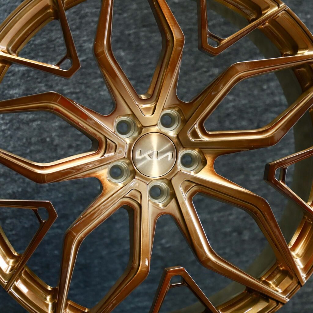 BMW M4 F82 wheels – Transparent Gold Petal, lip and barrel detail