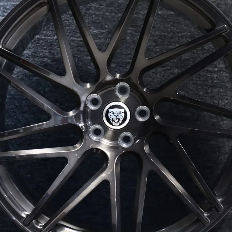 Jaguar F-Type / Land Rover Range Rover Forged Wheels – Transparent Gray 10 Y-Spoke Concave, front view