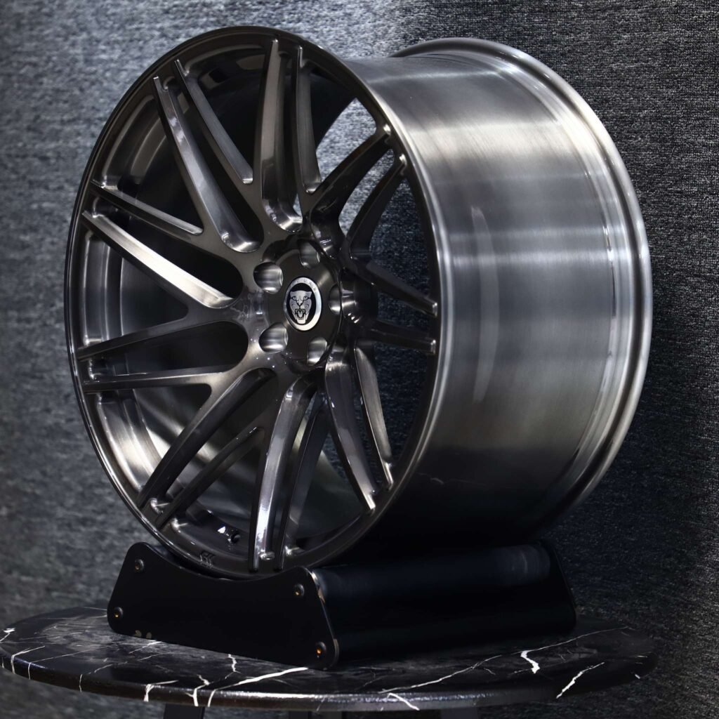 5x108 wheels – Transparent Gray 10 Y-Spoke Concave, side view