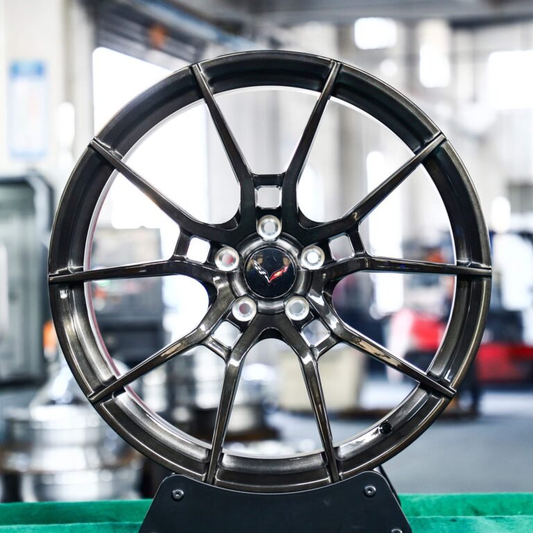 Toyota GR86 wheels – Transparent Gray 5 Y-Spoke, front view